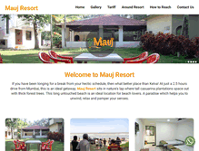 Tablet Screenshot of maujresort.com